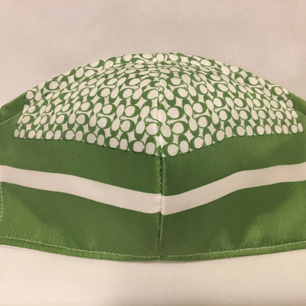 Coach Face Mask Handmade From Silk Scarf Washable